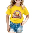 thumbnail image 1 of Godom Short Sleeve Shirt for Girls Crewneck Tees Girls Summer Tops, 1 of 5