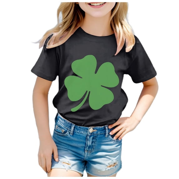 Godom Short Sleeve Shirt for Girls Graphic Cotton Summer T Shirt