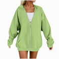 thumbnail image 1 of Godom Sweatshirts Jackets for Women Zip up Hoodies Long Sleeve Pullover Fall Clothing with Pockets Womens Sweatshirt, 1 of 4