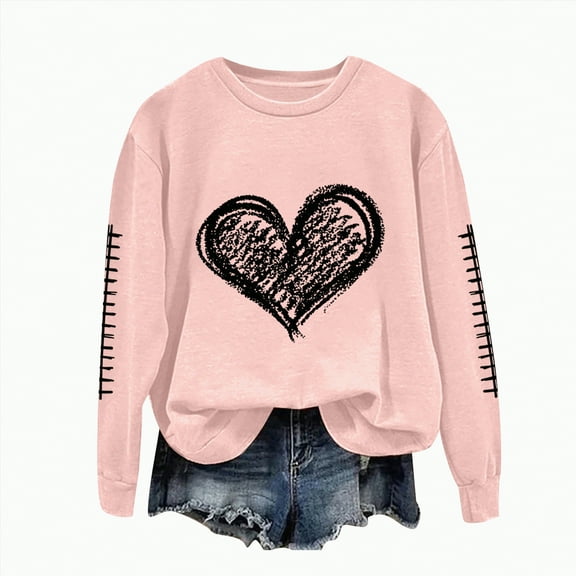 Godom Sweatshirts for Women Crewneck Casual Graphic Long Sleeve Shirts Tunic Tops oversized sweatshirt for womens