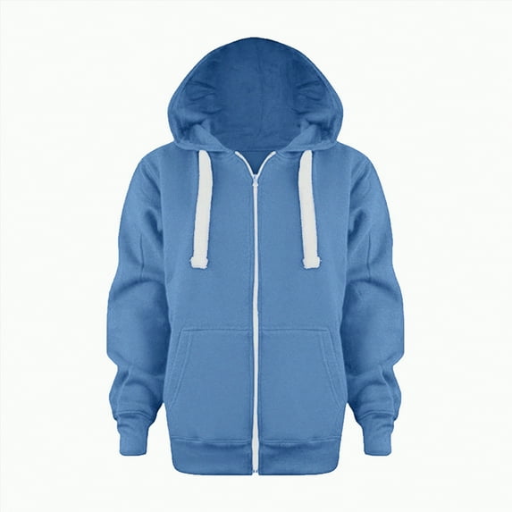 Godom Toddler Boys Zip Up Hoodie Solid Color Hooded Sweatshirt Outerwear