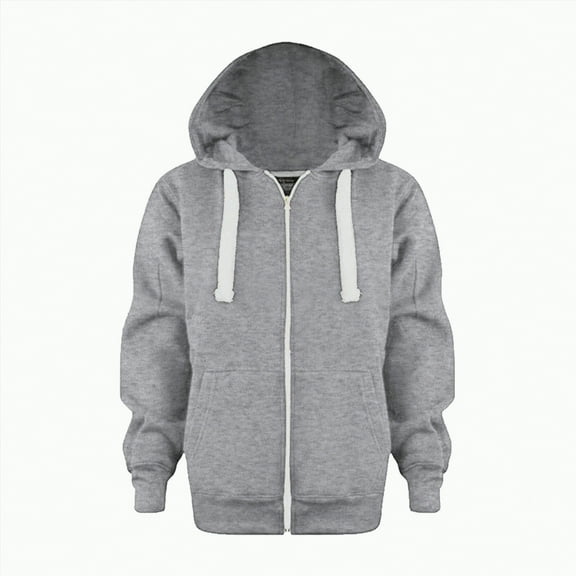 Godom Toddler Boys Zip Up Hoodie Solid Color Hooded Sweatshirt Outerwear