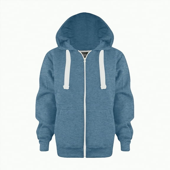 Godom Toddler Boys Zip Up Hoodie Solid Color Hooded Sweatshirt Outerwear