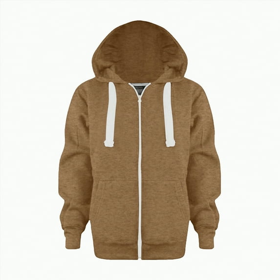 Godom Toddler Boys Zip Up Hoodie Solid Color Hooded Sweatshirt Outerwear