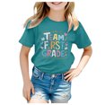 thumbnail image 1 of Godom Toddler Girl Clothes Short Sleeve Crewneck Tees Kids Summer Fashion Tops Tees, 1 of 4