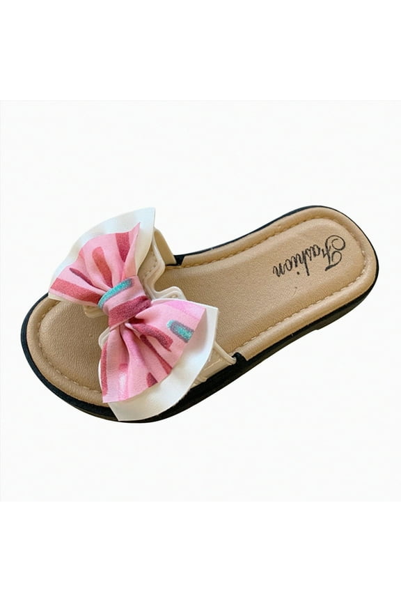 Toddler Slippers Cartoon Slides Sandals Indoor Outdoor Garden Slippers Shower Shoes Toddler/Little/Big Kid