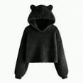 thumbnail image 1 of Godom Toddler Sweatshirt Warm Ear Cute Girl Hooded Baby Kids Thick Hoodies for Teen Girls, 1 of 7