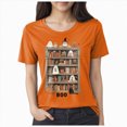 thumbnail image 1 of Godom Women Halloween Shirt Funny Graphic Tees Autumn Casual Round Neck Fall Short Sleeve Tops, 1 of 4