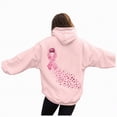 thumbnail image 1 of Godom Women Hoodie Pink Ribbon Hoodies Long Sleeve Drawstring Sweatshirts with Pocket, 1 of 5