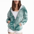 thumbnail image 1 of Godom Women's 2025 Zip Up Y2K Hoodies Casual Long Sleeve Sweatshirts Fall Winter Track Jackets with Pockets, 1 of 6