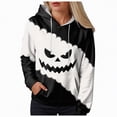 thumbnail image 1 of Godom Women's Halloween Hoodie Cute Ghost Graphic Sweatshirts Funny Pumpkin Face Tops Long Sleeve Hoodies 2025, 1 of 6