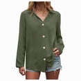 thumbnail image 1 of Godom Women's Long Sleeve Button Down Shirts -Free Office Work Blouse, 1 of 7