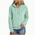 thumbnail image 1 of Godom Women's Oversized Sweatshirt Casual Long Sleeve Button Neck Pullover Sweatshirts for Women 2025 Winter Clothes, 1 of 6