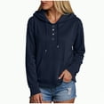thumbnail image 1 of Godom Women's Oversized Sweatshirt Casual Long Sleeve Button Neck Pullover Sweatshirts for Women 2025 Winter Clothes, 1 of 6