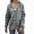 thumbnail image 1 of Godom Women’s Waterproof Rain Jacket Lightweight Outdoor Windbreaker Rain Coat Shell for Hiking Travel, 1 of 7