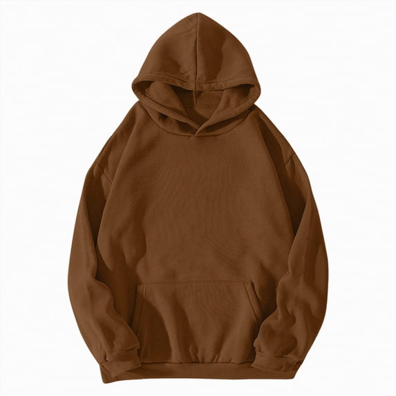 Godom Womens Fleece Hoodies Soft Midweight Casual Hooded Sweatshirts Y2K Fall Winter Pullover Tops with Pocket