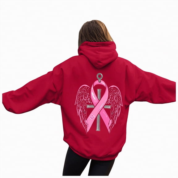 Godom Womens Floral Hoodies Sweatshirts Casual Long Sleeve Loose Fit Drawstring Hooded Pullover