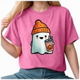 thumbnail image 1 of Godom Womens Funny Pumpkin Printed Shirts Halloween Short Sleeve Graphic Tees Fall T-Shirts Tops, 1 of 7