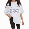 thumbnail image 1 of Godom Womens Halloween Graphic Tee Shirts Short Sleeve Tops Oversized Tshirts Trendy Casual Loose Blouse, 1 of 6