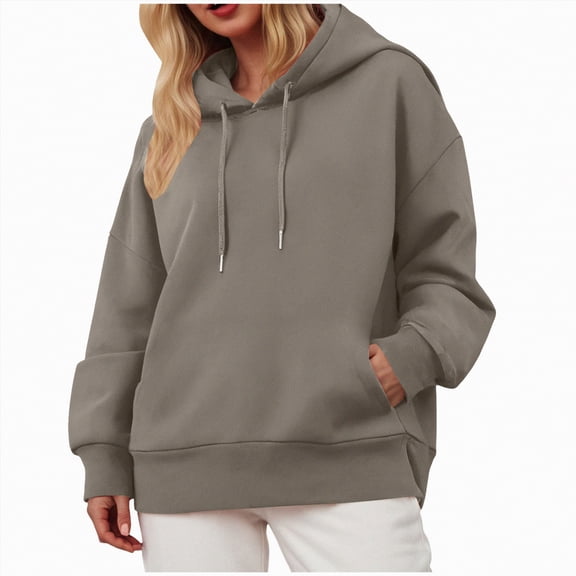 Godom Womens Hoodies Casual Long Sleeve Drawstring Pullover Sweatshirts Lightweight Hooded Tops