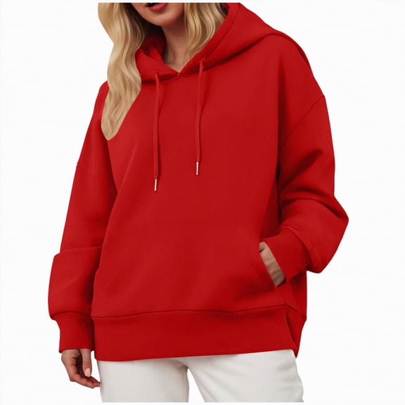 Godom Womens Hoodies Casual Long Sleeve Drawstring Pullover Sweatshirts Lightweight Hooded Tops
