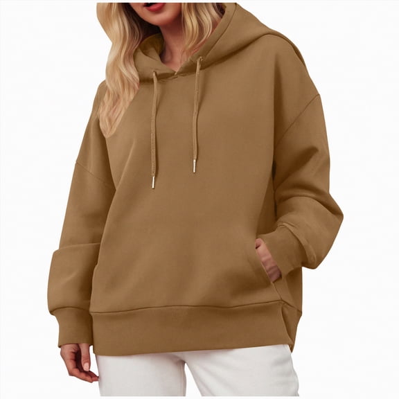 Godom Womens Hoodies Casual Long Sleeve Drawstring Pullover Sweatshirts Lightweight Hooded Tops