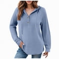 thumbnail image 1 of Godom Womens Hoodies Pullover Sweaters Tunic Tops for Women Loose Fit Dressy Oversized Sweatshirt with Buttons, 1 of 7