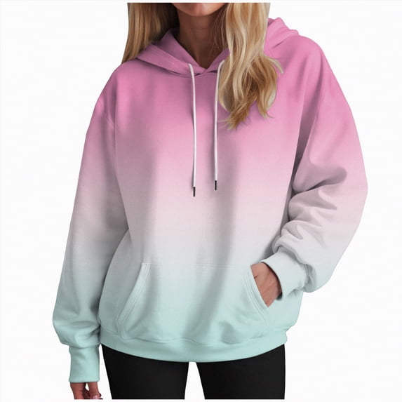 Godom Womens Oversized Hoodies 2025 Fleece Sweatshirts Long Sleeve Pullover with Pocket Fall Winter Y2k Clothes