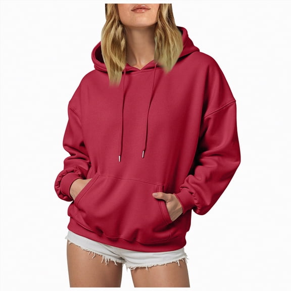 Godom Womens Oversized Hoodies Fleece Sweatshirts Fall Fashion 2025 Pullover Winter Clothes