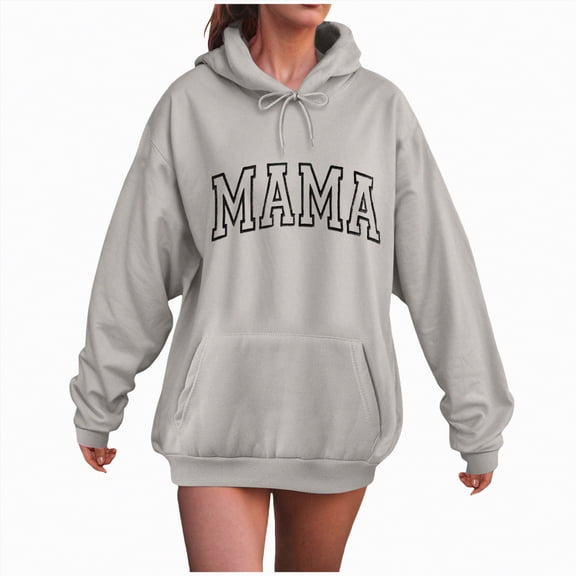 Godom Womens Oversized Letter Print Hoodies Graphic Fleece Sweatshirts Long Sleeve Pullover with Pocket 2025