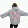 thumbnail image 1 of Godom Womens Solid Hoodies Fall Fashion Casual Long Sleeve Hooded Sweatshirts Loose Comfy Trendy Pullover Tops with Pockets Oversized Hoodie, 1 of 5