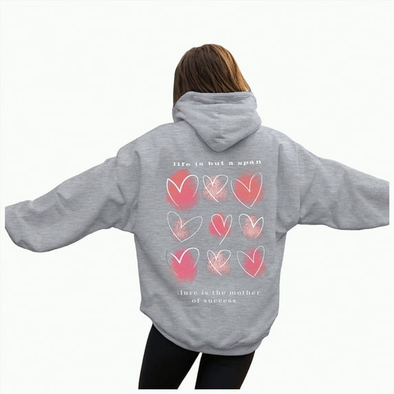 Godom Womens Solid Hoodies Fall Fashion Casual Long Sleeve Hooded Sweatshirts Loose Comfy Trendy Pullover Tops with Pockets Oversized Hoodie