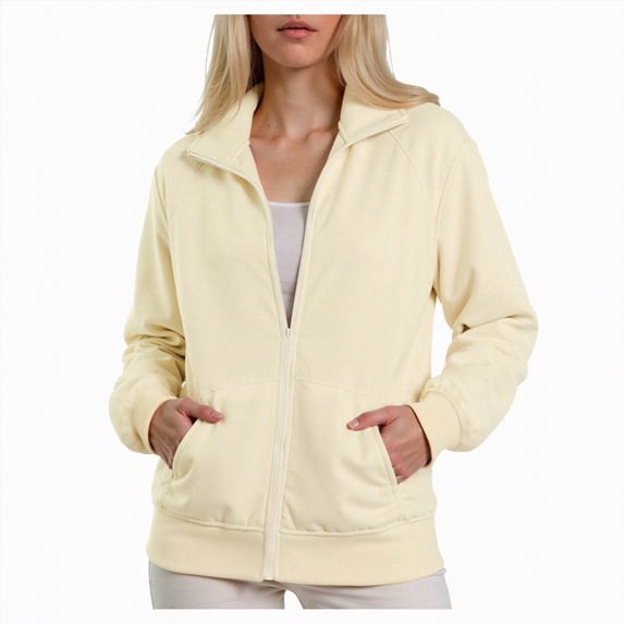 Godom Womens Sweatshirt Casual Long Sleeve Full Zipper Pullover Lightweight Sweatshirts Tops Fall Fashion Jackets 2025