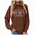 thumbnail image 1 of Godom Womens Sweatshirt Crewneck Long Sleeve Shirts Loose Fit Letter Print Tops Fall Fashion, 1 of 7