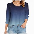 thumbnail image 1 of Godom Womens Tops 3/4 Sleeve with Buttons Dressy Casual Blouses Summer Outfits Beach Vacation Plus Size Spring Clothes, 1 of 5