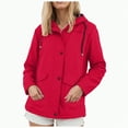 thumbnail image 1 of Godom Womens Waterproof Rain Jacket Lightweight Packable Windbreaker Long Raincoat with Hood, 1 of 7