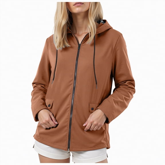 Godom Womens Waterproof Rain Jacket Lightweight Packable Windbreaker Long Raincoat with Hood