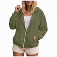 thumbnail image 1 of Godom Womens Zip Up Hoodies Oversized Fall Outfits 2025 Drawstring Zipper Hoodie Casual Loose Fit Long Sleeve Hoodies, 1 of 7