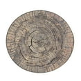 thumbnail image 1 of Godom Wood Grain Round Carpet, Home Area Rug Living Room Floor Yoga Mat Multiple Types 60cm, 1 of 3