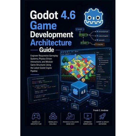 Godot 4.6 Game Development Architecture Guide: Engineer Responsive Gameplay Systems, Physics-Driven Interactions, and Mo, (Paperback)