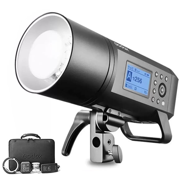 Godox AD400Pro Outdoor Flash Strobe, Portable 400Ws 2.4G TTL 1/8000 HSS Monolight, 0.01-0.9s Recycle, 30W LED Modeling Lamp