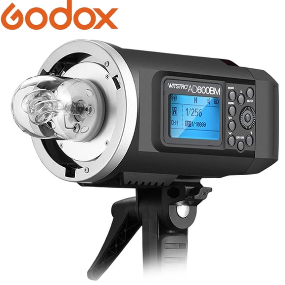 Godox AD600BM Outdoor Flash Strobe Light, 600Ws GN87 1/8000 HSS 2.4G Wireless X System,0.01~2.5s Recycle Time, 500 Full Power Flashes, 10W Modeling Lamp