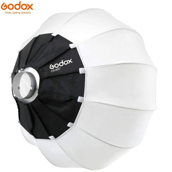Godox CS-65D 65cm Diameter Collapsible Lantern Softbox Photography Soft Box with Bowens Mount Quick-Install for Video Recording Live Streaming Film Making
