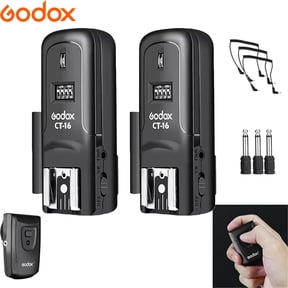 Godox CT-16 Wireless Radio Flash Trigger Receiver Kit,16 Channel 433MHz Wireless Flash Trigger Kit ,Fit Compatible for Canon Nikon Pentax DSLR Camera Studio 3 in 1 Flash Transmitter and Receiver