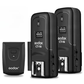 Godox CT-16 Wireless Radio Flash Trigger Receiver Kit,Fit Compatible for Canon Nikon Pentax DSLR Camera Studio 3 in 1 Flash Transmitter and Receiver