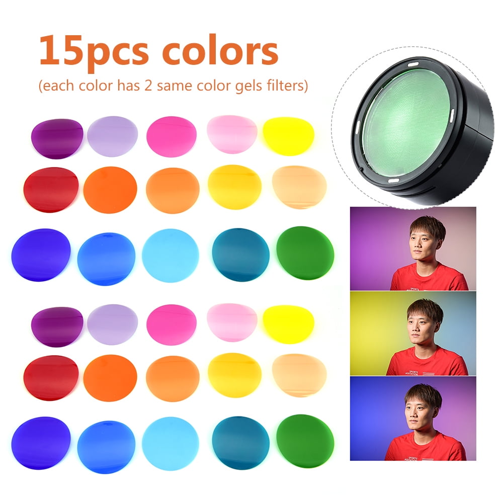 Godox Color Gels Film,Colors X 2 Kit Set Film Yabuy V11c Color Kit