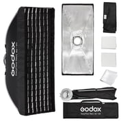 Godox EazyFlow Rect 40x90 Foldable Strip Softbox 15.7 x 35.4 Inch, Bowens S Mount, Grid and Diffusers