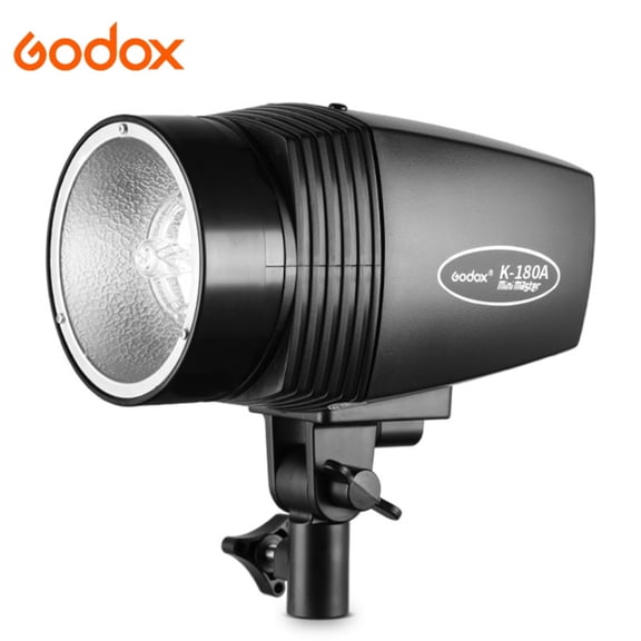 Godox K180A Studio Flash Strobe Light for Phototgraphy, 180W Compact Monolight Photoshoot Daylight Strobe Lighting, GN 45, 75W Modeling Lamp, Recycle Time 0.5-3s, for Beginner Home Studio, AC 110V
