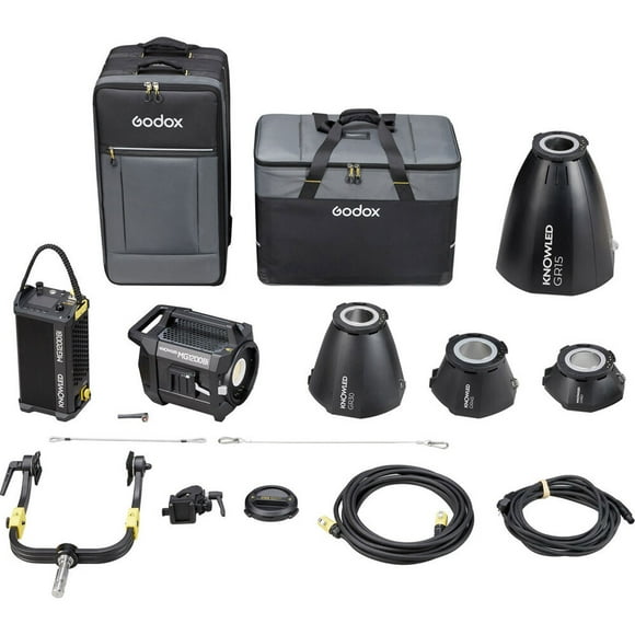 Godox KNOWLED MG1200BI Blazing 1200W Bi-Color LED Video Light Kit with 4 reflectors 45,60,30,15