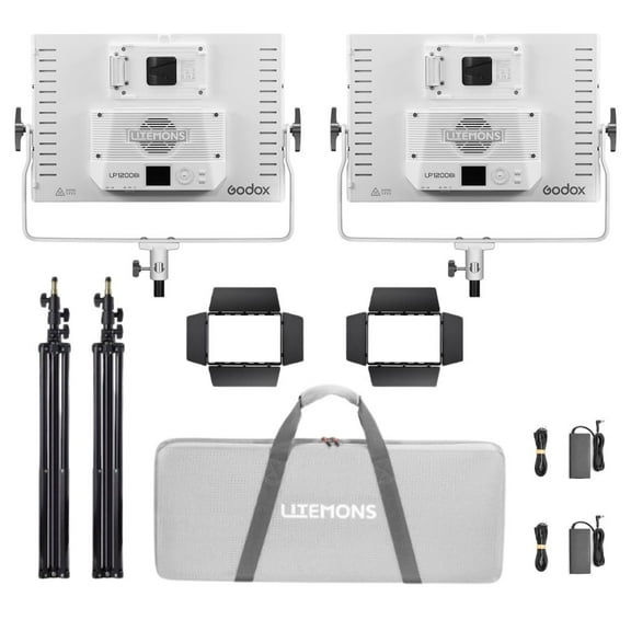 Godox Litemons LP1200Bi 120W Bi-Color LED 2-Light Panel Kit